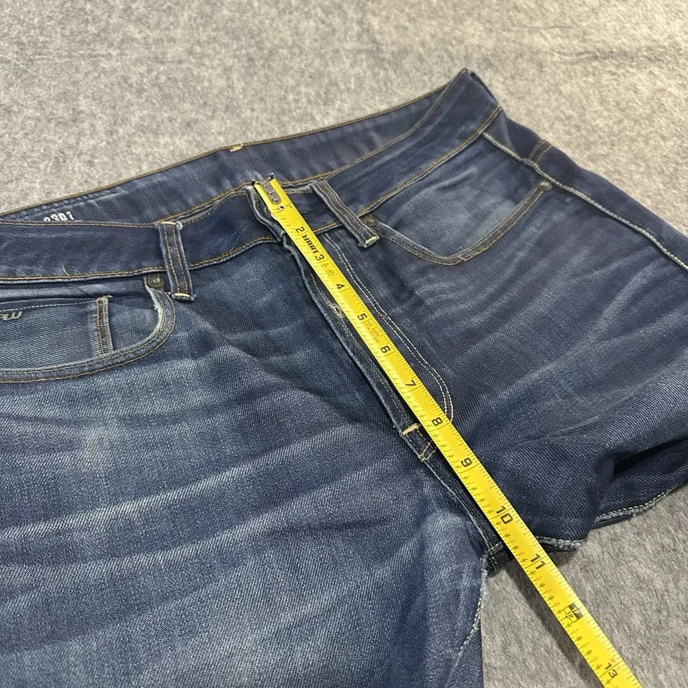 G-Star Raw 3301 Straight Jeans Men's Denim Blue Button Fly - Size 32x32